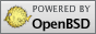 Powered by OpenBSD